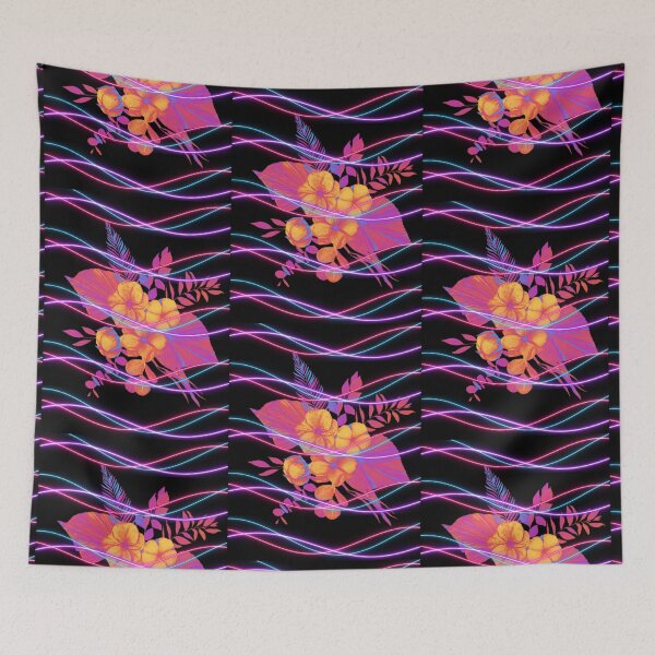 Item preview, Cyberpunk flowers with lasers designed and sold by brodaart.
