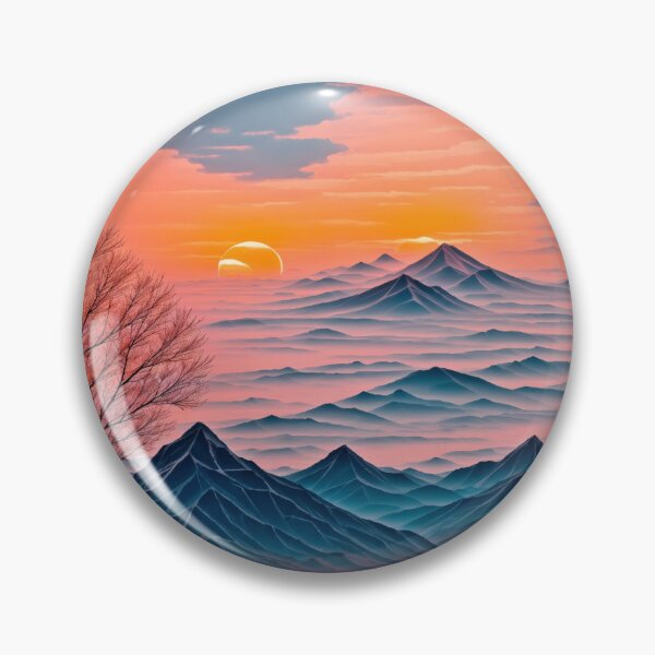 Artikelvorschau, Sunset Hues Illuminating the Mountain Peaks entworfen und verkauft von RedArtG09.