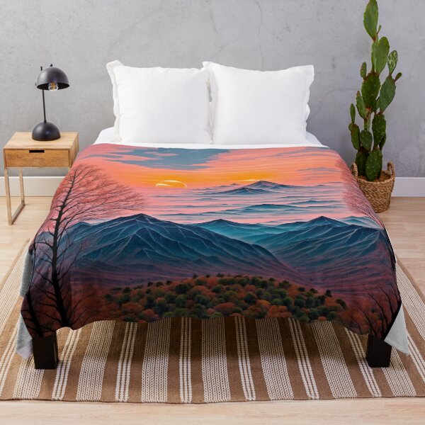 Item preview, Sunset Hues Illuminating the Mountain Peaks designed and sold by RedArtG09.
