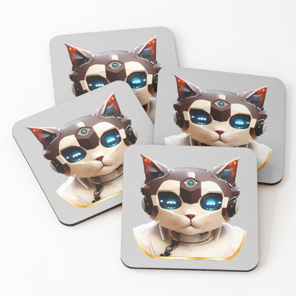 Item preview, Cute Cat Robot 3 - Cool cat theme designed and sold by SheepAttack.