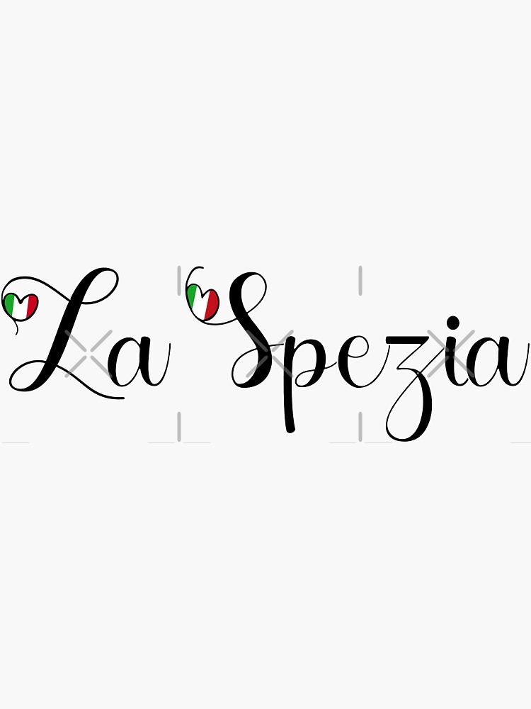 Sticker for Sale mit La Spezia mit italienischem Herzen - Ich