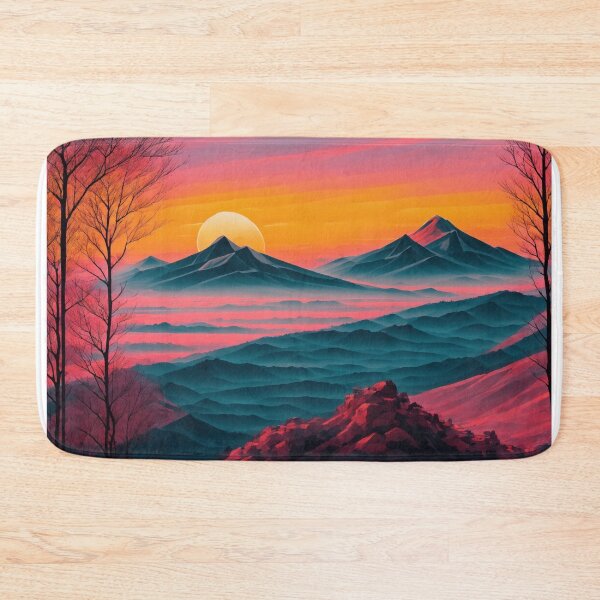 Item preview, Captivating Mountain Sunset Scenery designed and sold by RedArtG09.