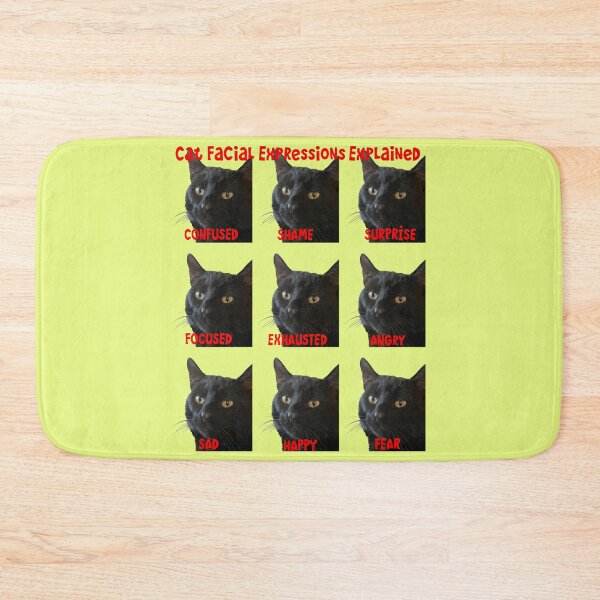 Item preview, Cat Facial Expressions Explained Chart Cut Out designed and sold by taiche.