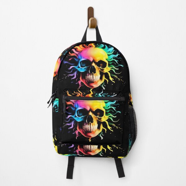 Item preview, Fusion of Flames: Colorful Skull designed and sold by stylestamp3.