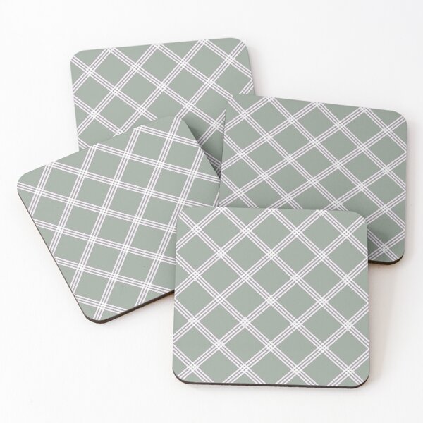 Item preview, Sabrina Farmer Art - Green checks - light green plaid designed and sold by sabrinart42.