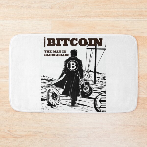 Item preview, Johnny Bitcoin - The Man In Blockchain designed and sold by AlpacaSmokes.