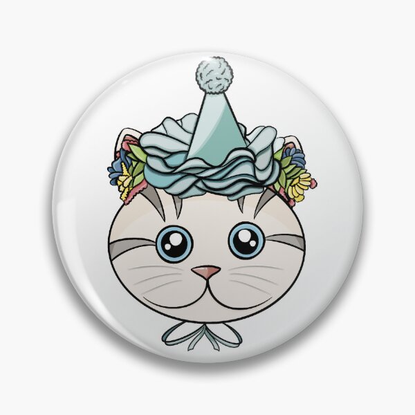 Artikelvorschau, Party-Katzen-Aufkleber – Katzen mit Hüten entworfen und verkauft von N9Livez.