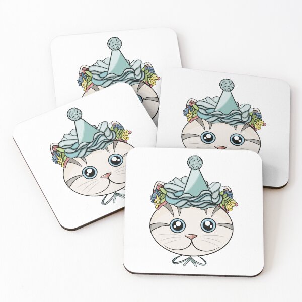 Item preview, Party Cat Sticker - Cats in Hats designed and sold by N9Livez.