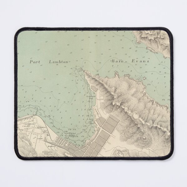 Item preview, Vintage Map of Wellington New Zealand (1881) designed and sold by BravuraMedia.