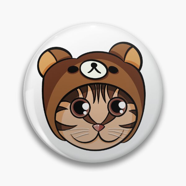 Item preview, Teddy Bear Cat Sticker - Cats in Hats designed and sold by N9Livez.