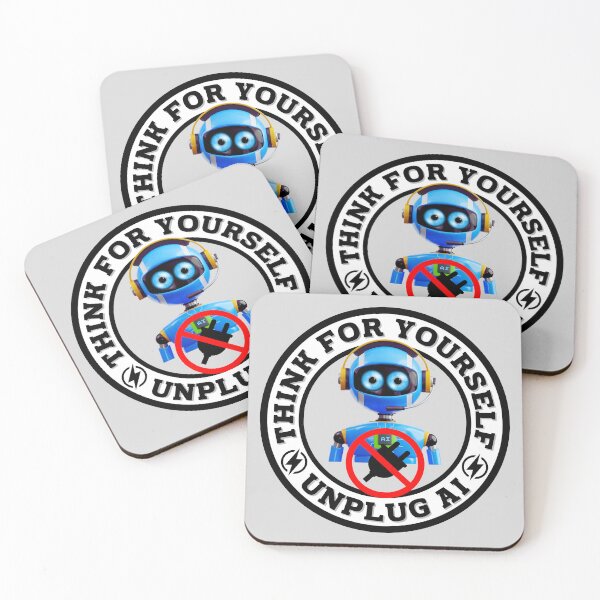 Item preview, Think For Yourself - Unplug AI designed and sold by MPC-Mince-Pies.