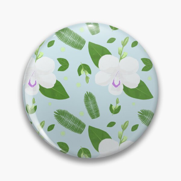 Item preview, white flowers watercolor designed and sold by OkiraStudio.