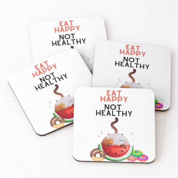 Item preview, Eat Happy Not Healthy designed and sold by varodesign.