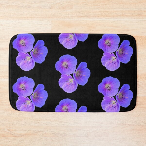 Item preview, Lilac Cranesbill on Black Shapes Mania designed and sold by Shapes-Mania.