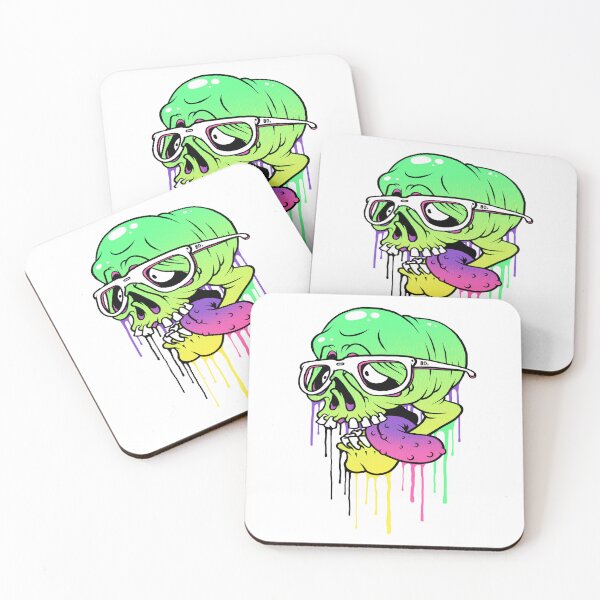 Item preview, crazy colorful skull designed and sold by stylestamp3.