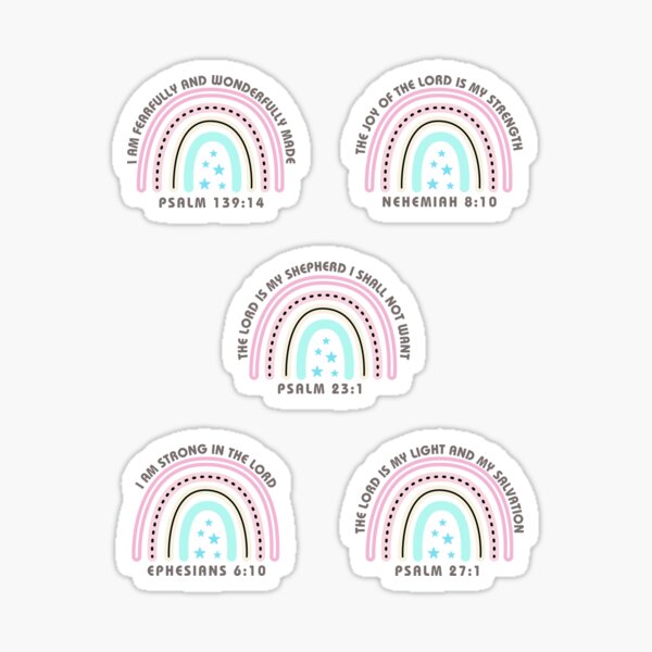 Item preview, Inspirational Bible Verses with a rainbow  designed and sold by ScriptureDesign.