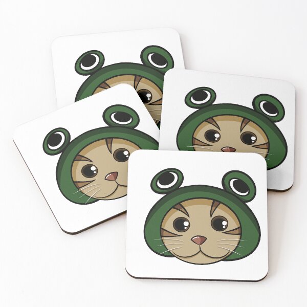 Item preview, Frog Cat Sticker - Cats in Hats designed and sold by N9Livez.