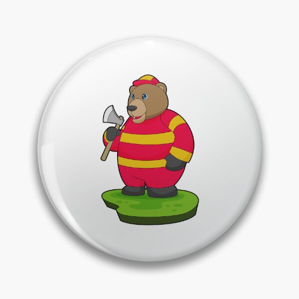 Item preview, Bear Firefighter Axe Fire department designed and sold by Snabdesign84.