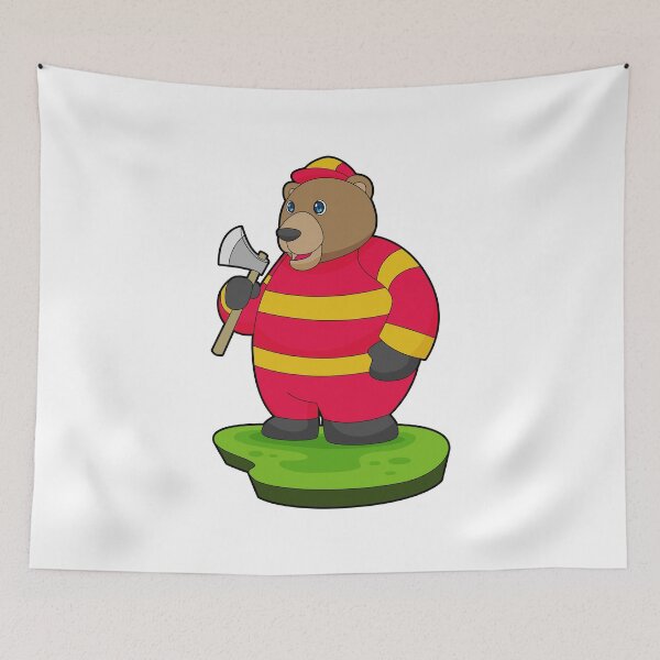 Item preview, Bear Firefighter Axe designed and sold by Snabdesign84.