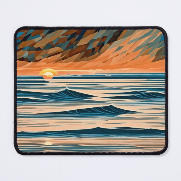 Artikelvorschau, Golden Hour Paradise: A Captivating Sunset Beach Scene entworfen und verkauft von RedArtG09.