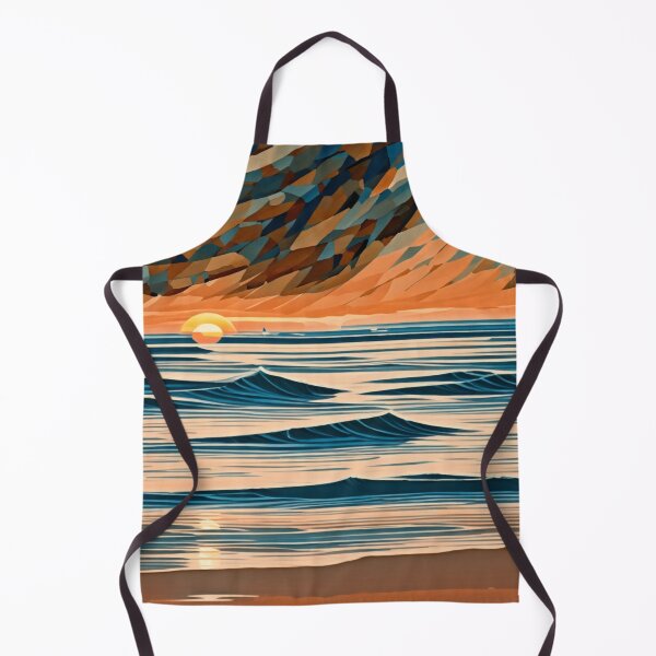 Artikelvorschau, Golden Hour Paradise: A Captivating Sunset Beach Scene entworfen und verkauft von RedArtG09.