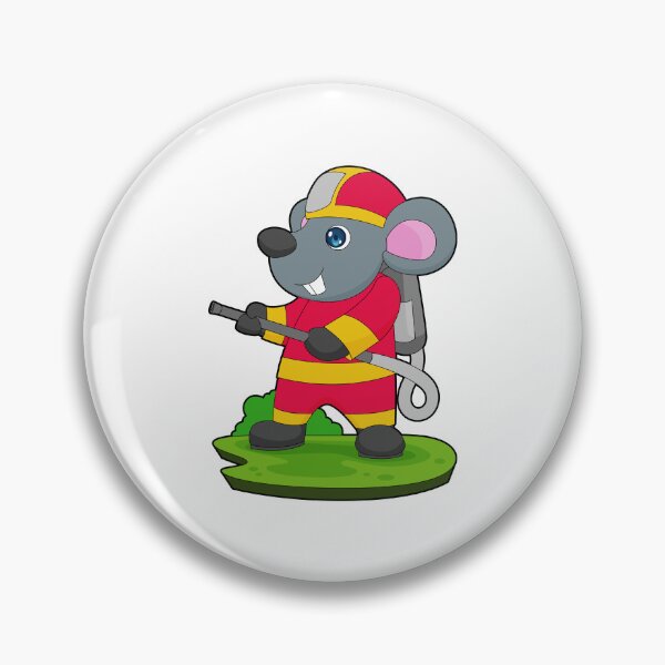 Item preview, Mouse Firefighter Fire extingusher Fire department designed and sold by Snabdesign84.