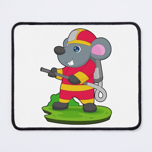 Item preview, Mouse Firefighter Fire hose designed and sold by Snabdesign84.