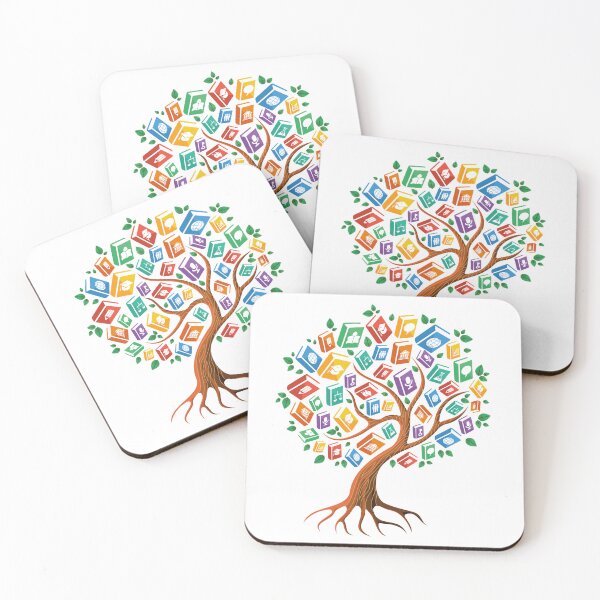 Item preview, cute  books tree abstract,Heart tree abstract designed and sold by Zlig Zlag ★★★★★.