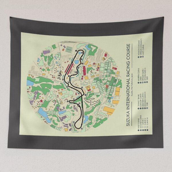Item preview, Suzuka International Racing Course (Light Colors Version) designed and sold by BGALAXY.