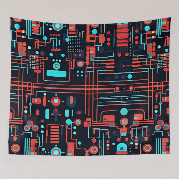 Item preview, Techno pattern 3 designed and sold by obstinator.