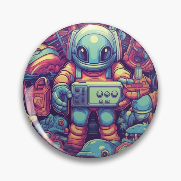 Item preview, Psychedelic Depths: Astronaut's Toyland of Chilling Wonders designed and sold by Bee Happy Creative™.