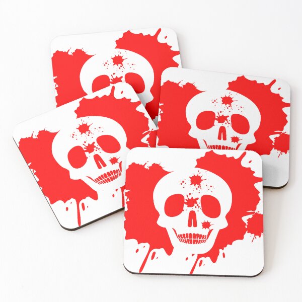 Item preview, Skull red blood tshirt designed and sold by daffsrem.