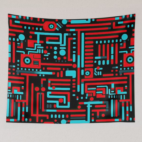 Item preview, Techno pattern 4 designed and sold by obstinator.