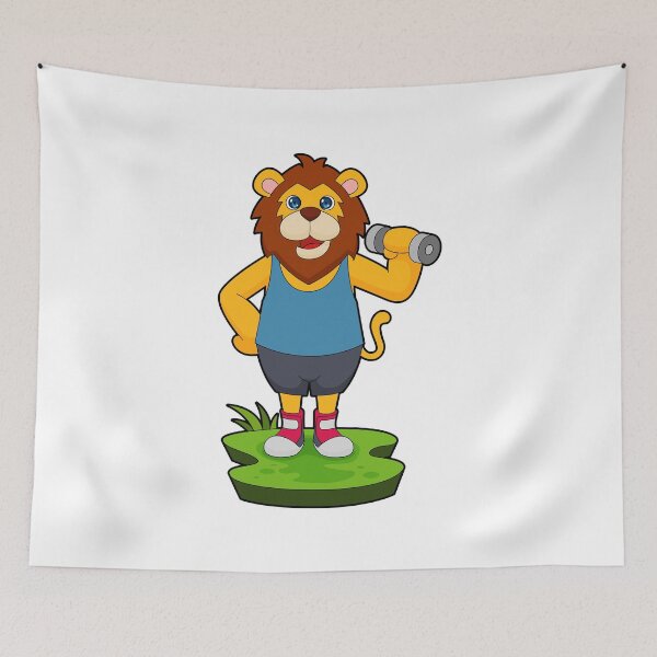 Item preview, Lion Bodybuilder Dumbbell designed and sold by Snabdesign84.