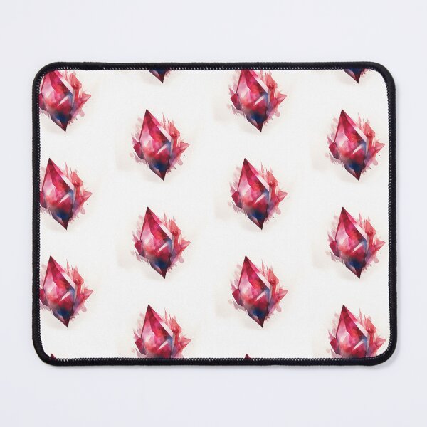 Item preview, Ruby Gemstone Birthstone Gem Shiney Red Crystal Watercolor designed and sold by PatternPatty.