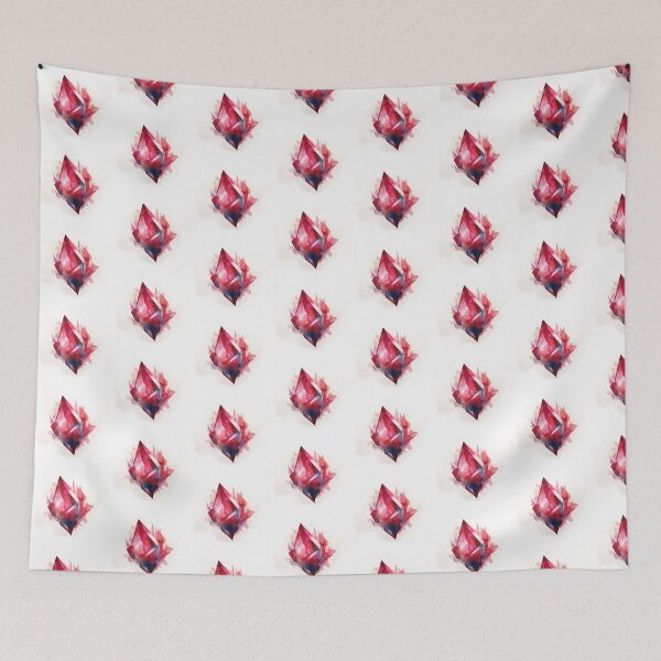 Item preview, Ruby Gemstone Birthstone Gem Shiney Red Crystal Watercolor designed and sold by PatternPatty.