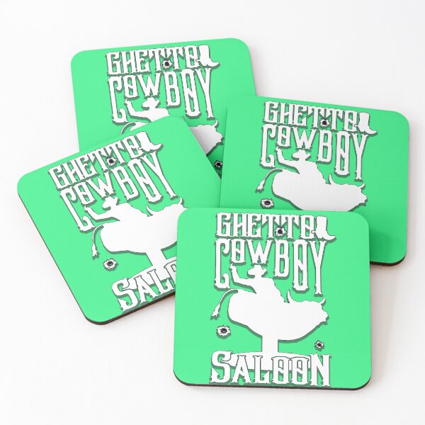 Item preview, Ghetto Cowboy Saloon boot graphic designed and sold by The Tinfoil Mafia .