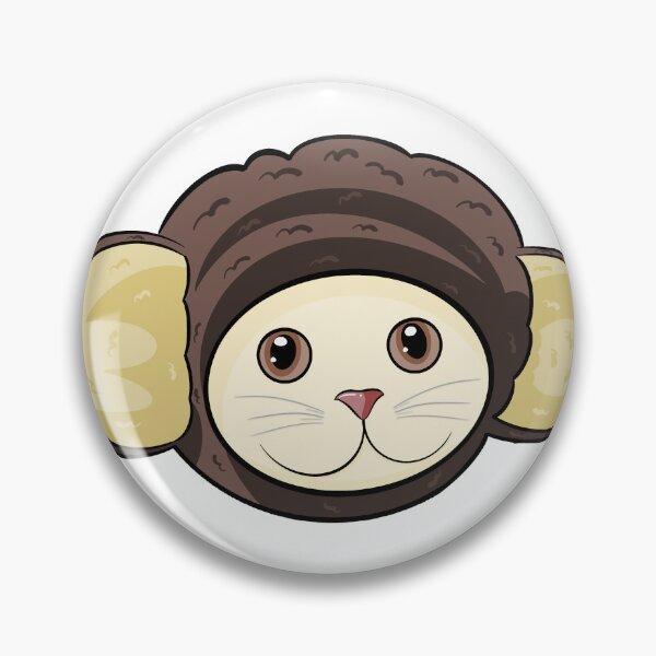 Item preview, Monkey Ear Cat Sticker - Cats in Hats designed and sold by N9Livez.