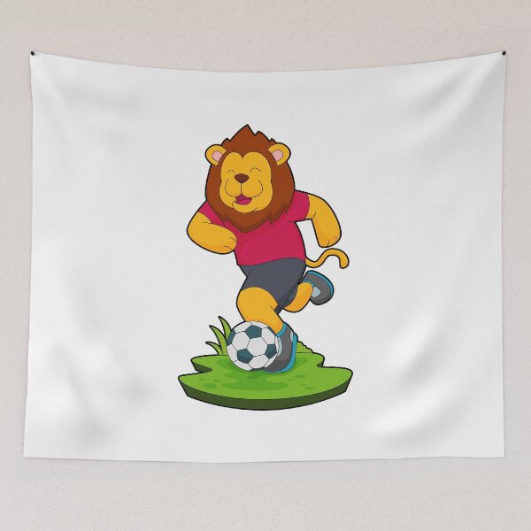 Item preview, Lion Soccer player Soccer designed and sold by Snabdesign84.