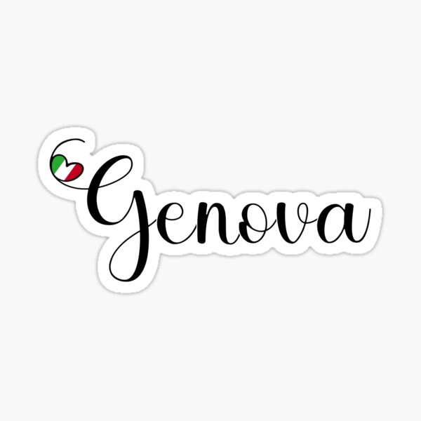 Item preview, Genova With Italian Heart - I Love Genova Italy designed and sold by molamode.