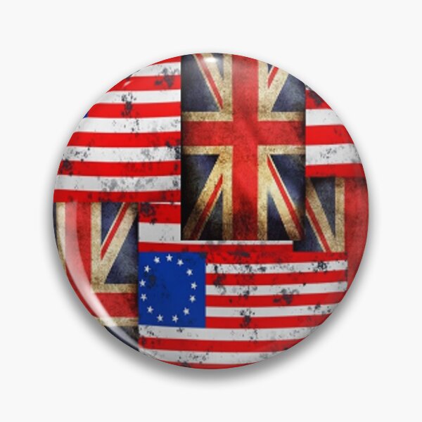 Item preview, BATTLE WORN GRUNGY BRITISH, USA FLAGS ART designed and sold by sharlesart.