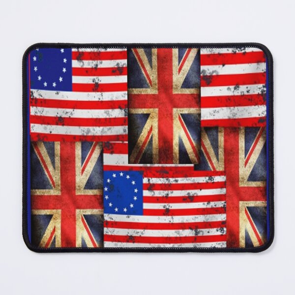 Item preview, BATTLE WORN GRUNGY BRITISH, USA FLAGS ART designed and sold by sharlesart.