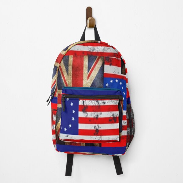 Item preview, BATTLE WORN GRUNGY BRITISH, USA FLAGS ART designed and sold by sharlesart.