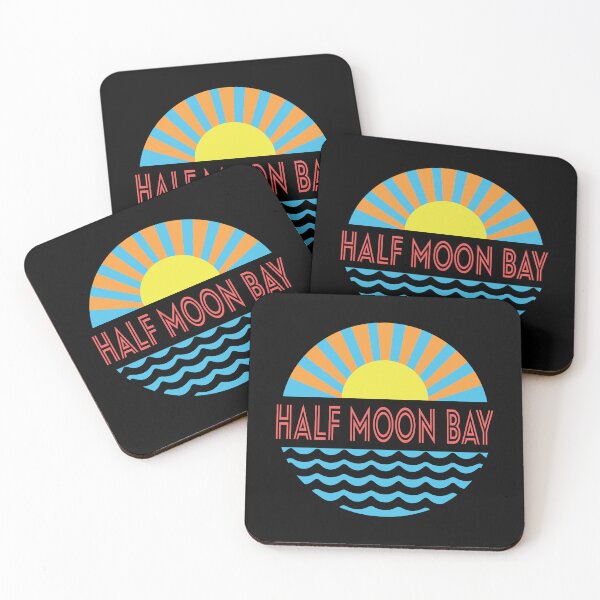 Item preview, Half Moon Bay Beach - Sun And Waves designed and sold by Whimsical  Thinker.