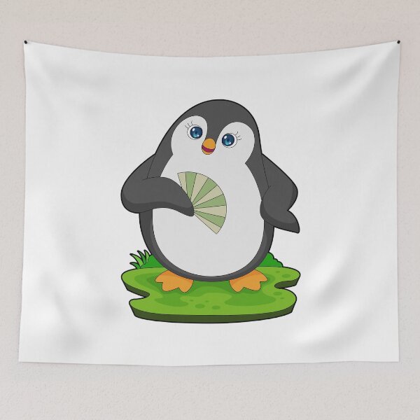 Item preview, Penguin Hand fan designed and sold by Snabdesign84.