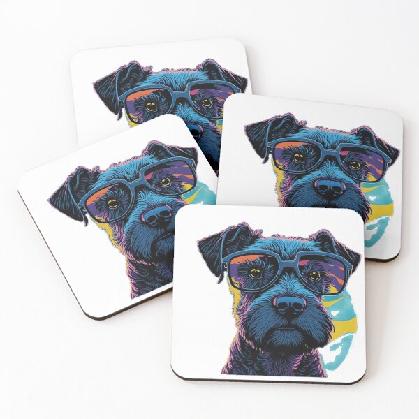 Item preview, Sassy Schnauzer: A Cool Canine in Sunglasses designed and sold by RedArtG09.