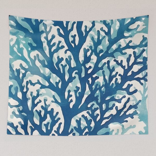 Item preview, Blue Indigo Coral Boho Nature designed and sold by trajeado14.