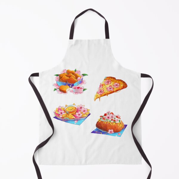 Item preview, Cute Food set: chicky nuggies, Hawaiian Pizza, Nachos, Baked Potato designed and sold by arterialmotive.