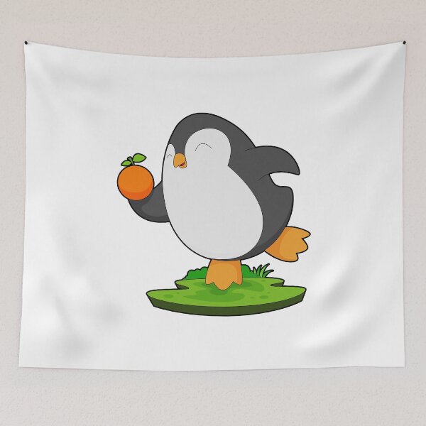 Aperçu de l'œuvre Penguin Orange Fruit créée et vendue par Snabdesign84.