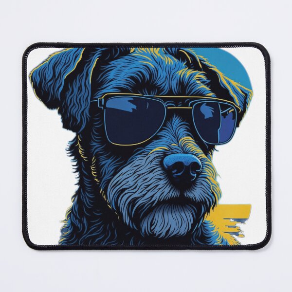 Item preview, Beach Vibes with a Schnauzer: Whimsical Sunset Delight designed and sold by RedArtG09.